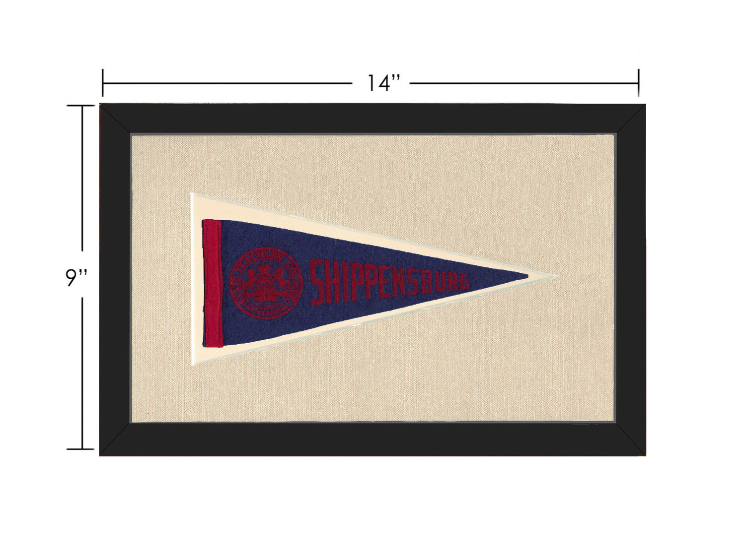 Vintage Shippensburg College Pennant