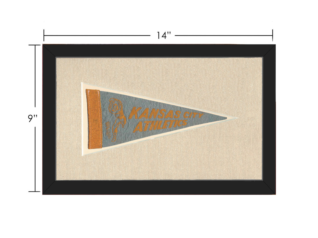 Vintage Kansas City Athletics Pennant