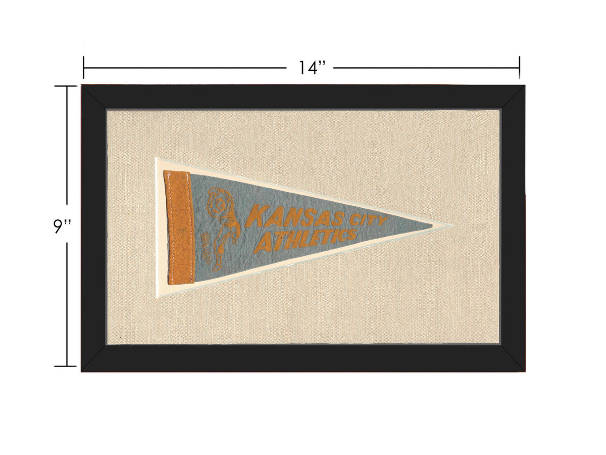 Vintage Kansas City Athletics Pennant