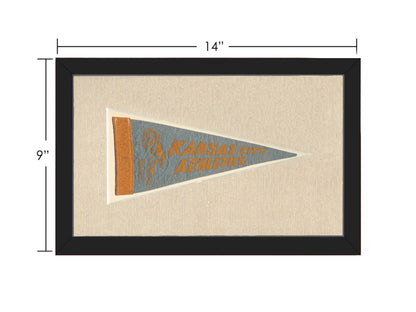 Vintage Kansas City Athletics Pennant