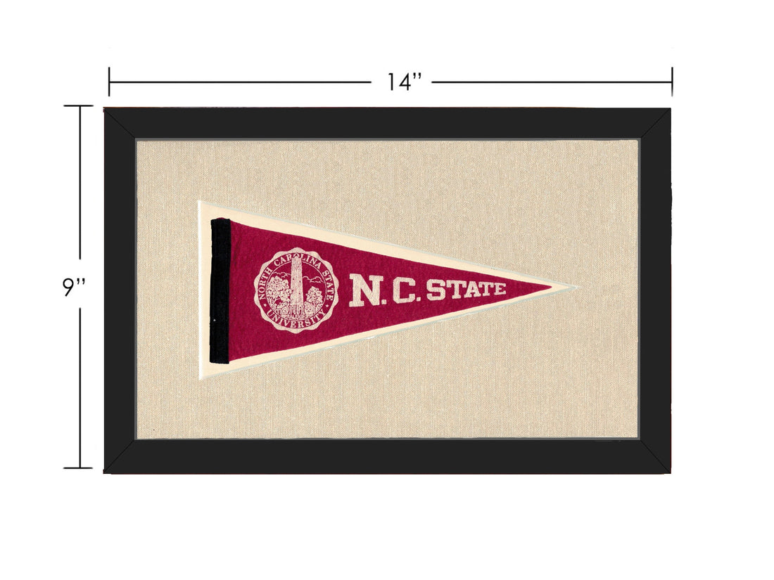 Americana Memories Vintage Pennants and Memorabilia Vintage NC State Pennant