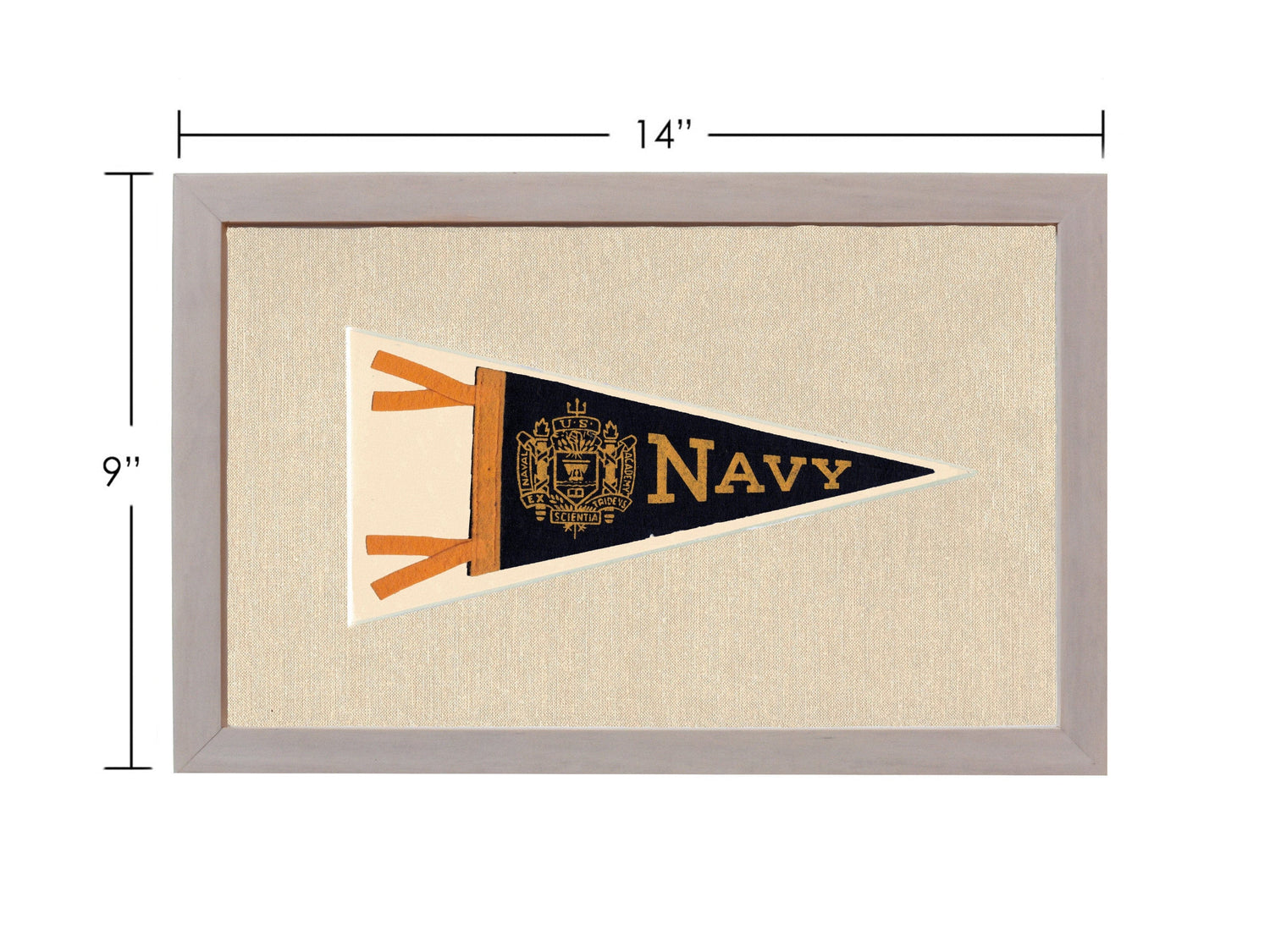 Americana Memories Vintage Pennants and Memorabilia Vintage Navy Pennant