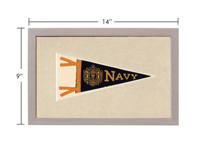Americana Memories Vintage Pennants and Memorabilia Vintage Navy Pennant