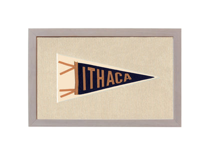 Americana Memories Vintage Pennants and Memorabilia Handmade Ithaca Pennant