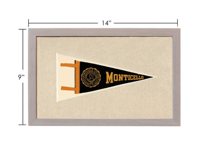 Vintage Monticello College Pennant