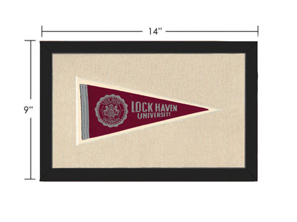 Americana Memories Vintage Pennants and Memorabilia Vintage Lock Haven University Pennant