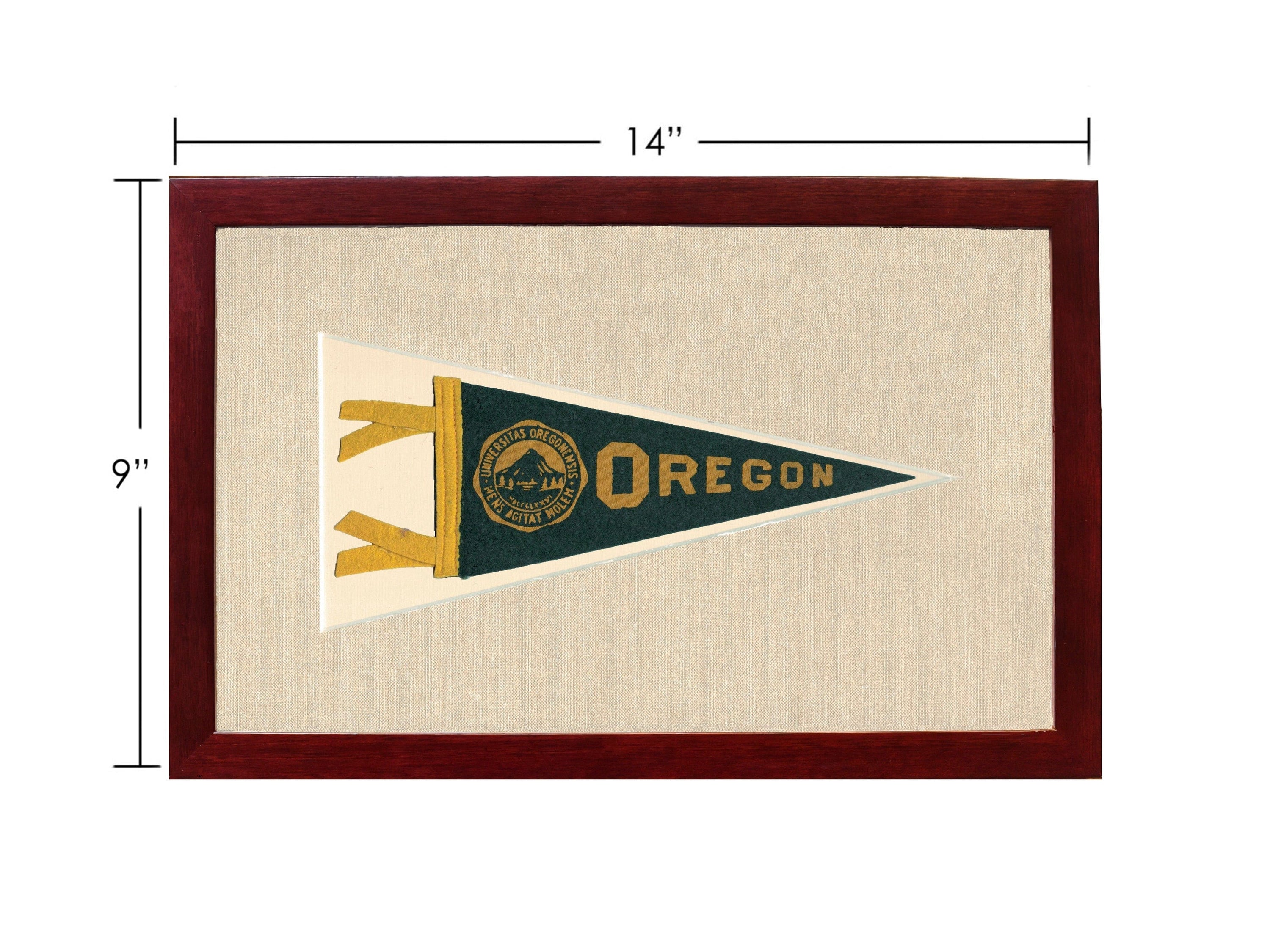Americana Memories Vintage Pennants and Memorabilia Vintage University of Oregon Pennant