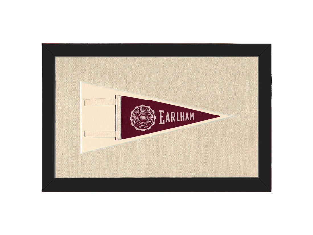 Americana Memories Vintage Pennants and Memorabilia Vintage Earlham College Pennant