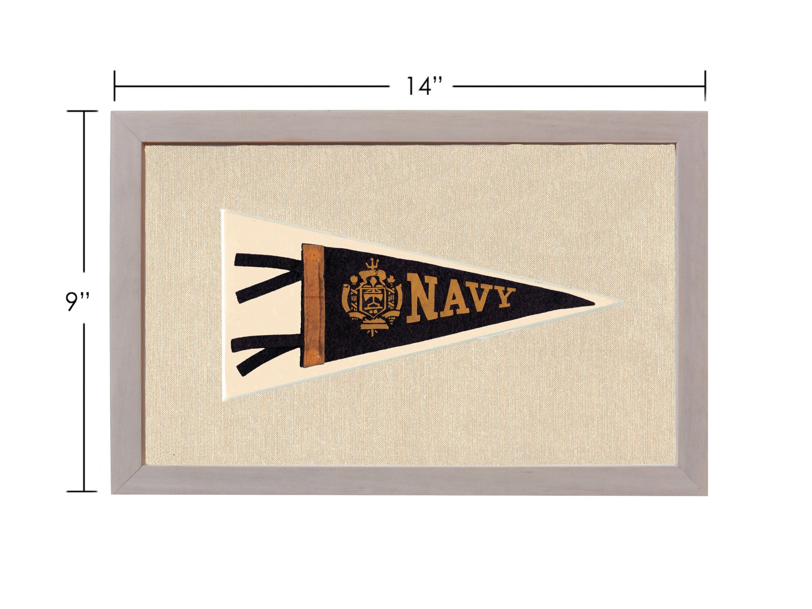 Americana Memories Vintage Pennants and Memorabilia Vintage Navy Pennant