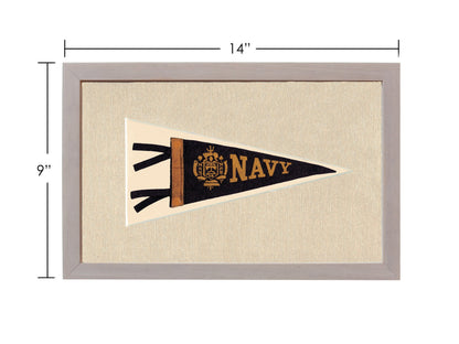 Americana Memories Vintage Pennants and Memorabilia Vintage Navy Pennant