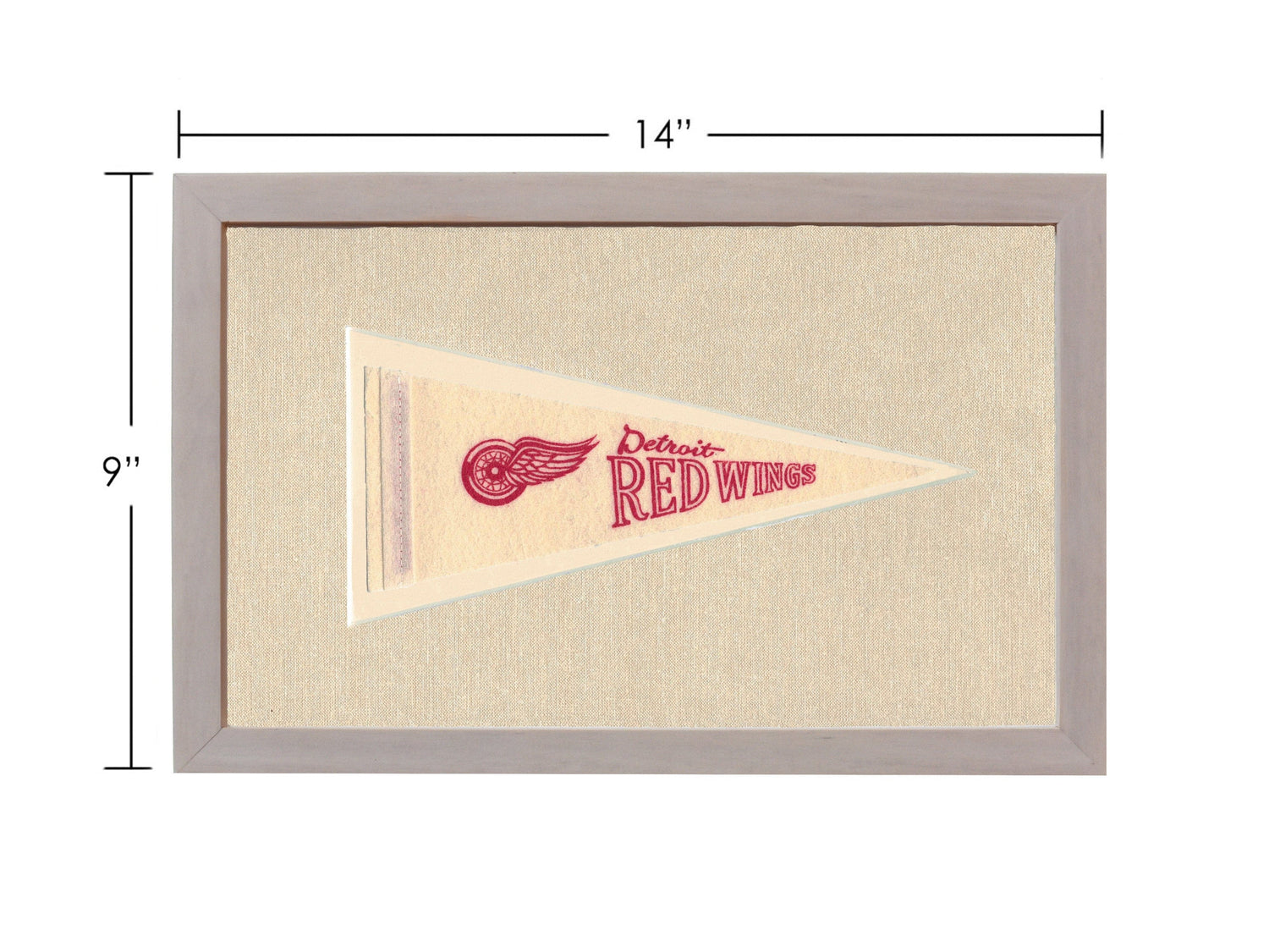 Vintage Detroit Red Wings Pennant