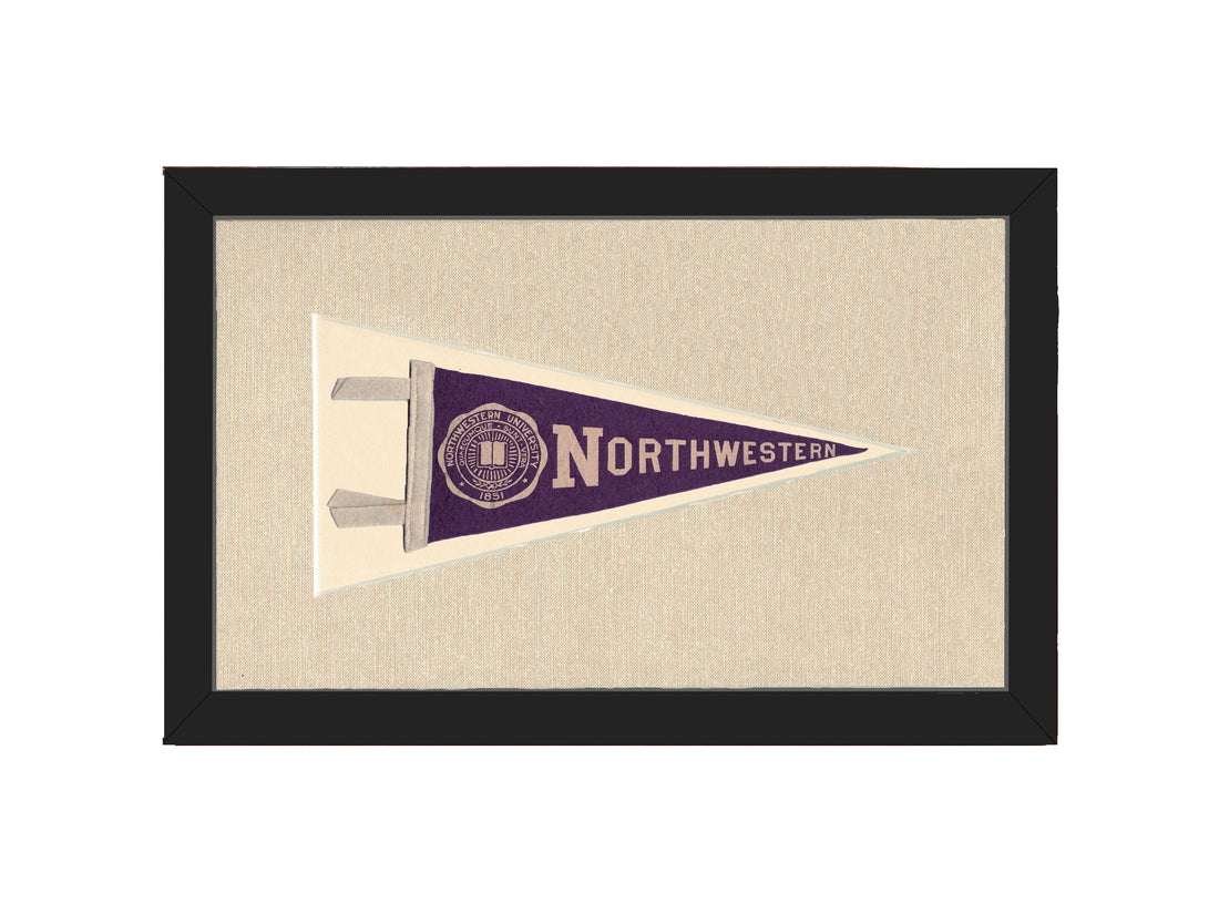 Americana Memories Vintage Pennants and Memorabilia Vintage Northwestern University Pennant