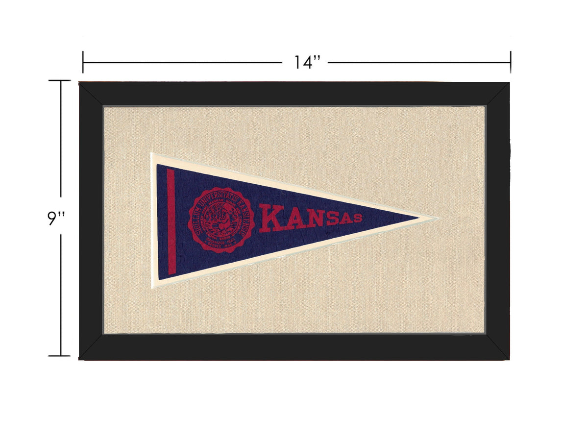 Americana Memories Vintage Pennants and Memorabilia Vintage University of Kansas Pennant