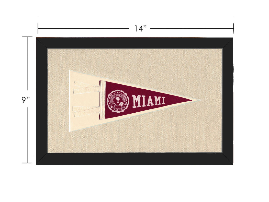 Americana Memories Vintage Pennants and Memorabilia Vintage Miami University Pennant