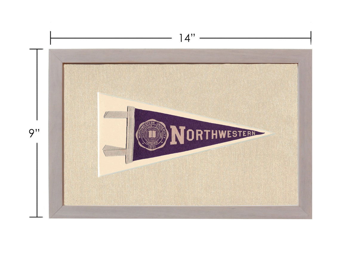 Americana Memories Vintage Pennants and Memorabilia Vintage Northwestern University Pennant
