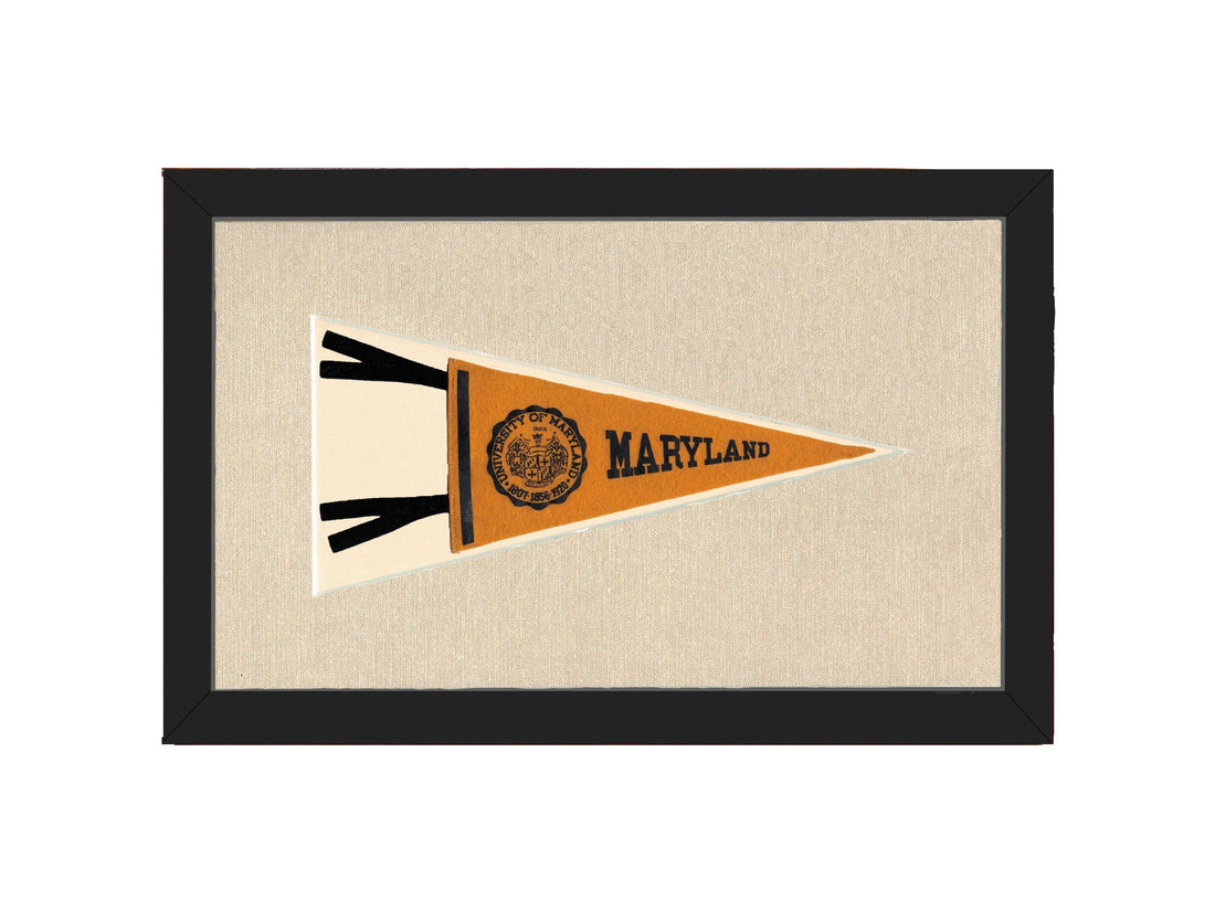 Americana Memories Vintage Pennants and Memorabilia Vintage University of Maryland Pennant
