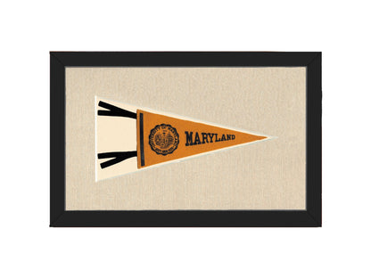 Americana Memories Vintage Pennants and Memorabilia Vintage University of Maryland Pennant
