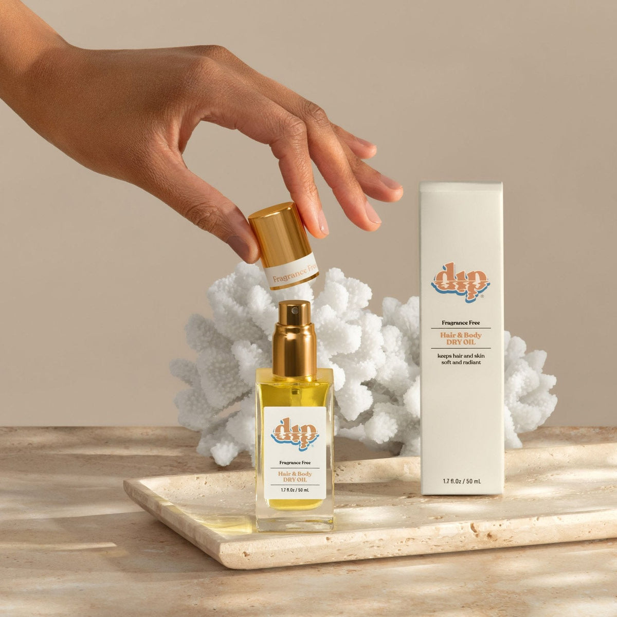 Dip Hair &amp; Body Dry Oil - Fragrance Free