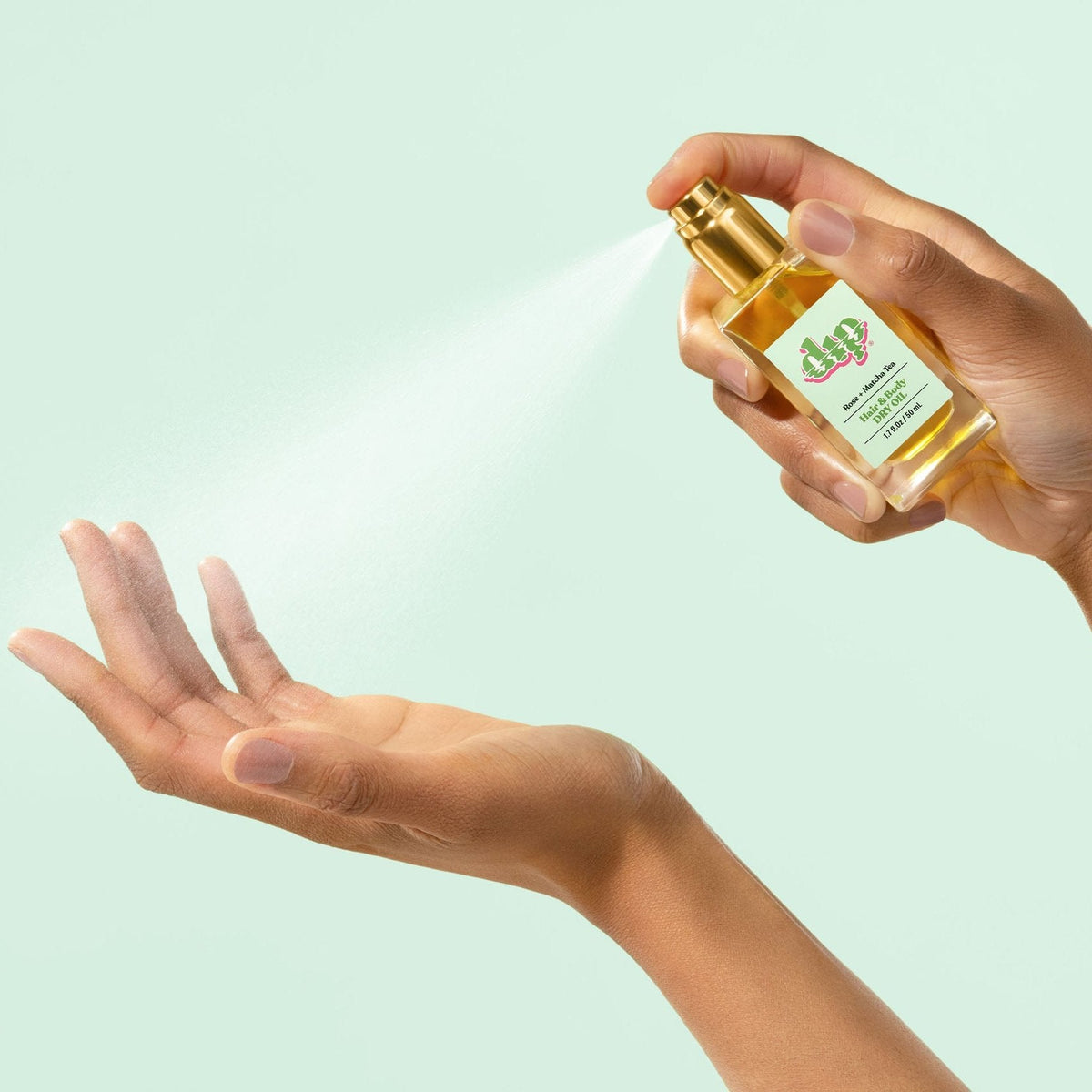 Dip Hair &amp; Body Dry Oil - Rose &amp; Matcha Tea