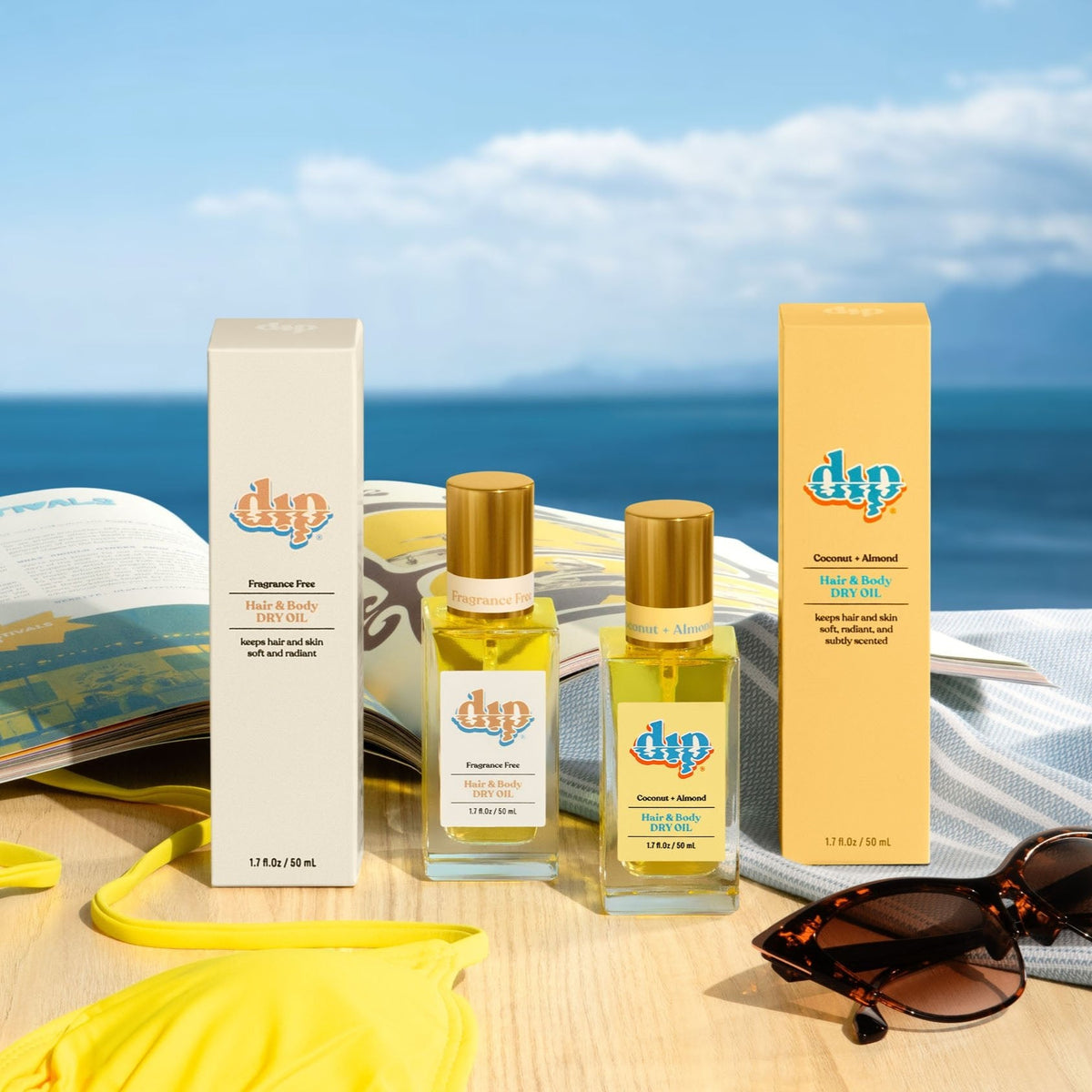 Dip Hair &amp; Body Dry Oil - Fragrance Free