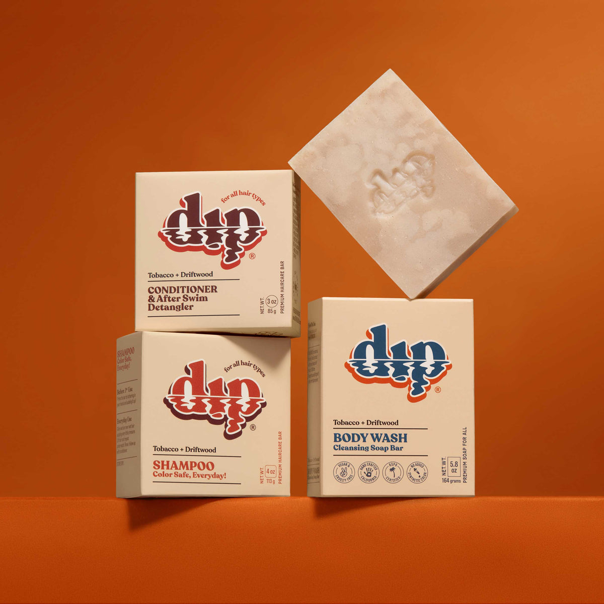Dip Body Wash Cleansing Soap Bar - Tobacco &amp; Driftwood