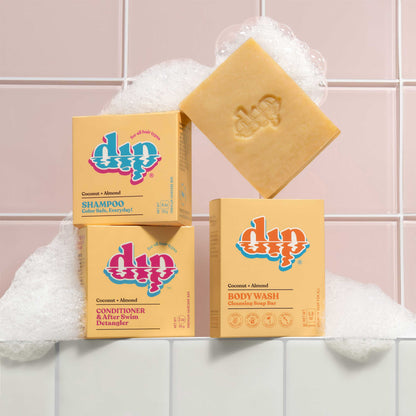 Dip Body Wash Cleansing Soap Bar - Coconut &amp; Almond