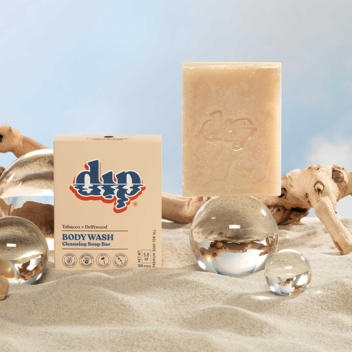 Dip Body Wash Cleansing Soap Bar - Tobacco &amp; Driftwood