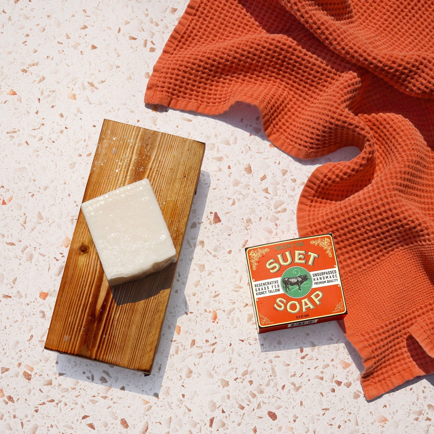 Health y Sol Bar Soap Suet Soap – Grass-Fed Luxury Bar Soap 5.3 oz