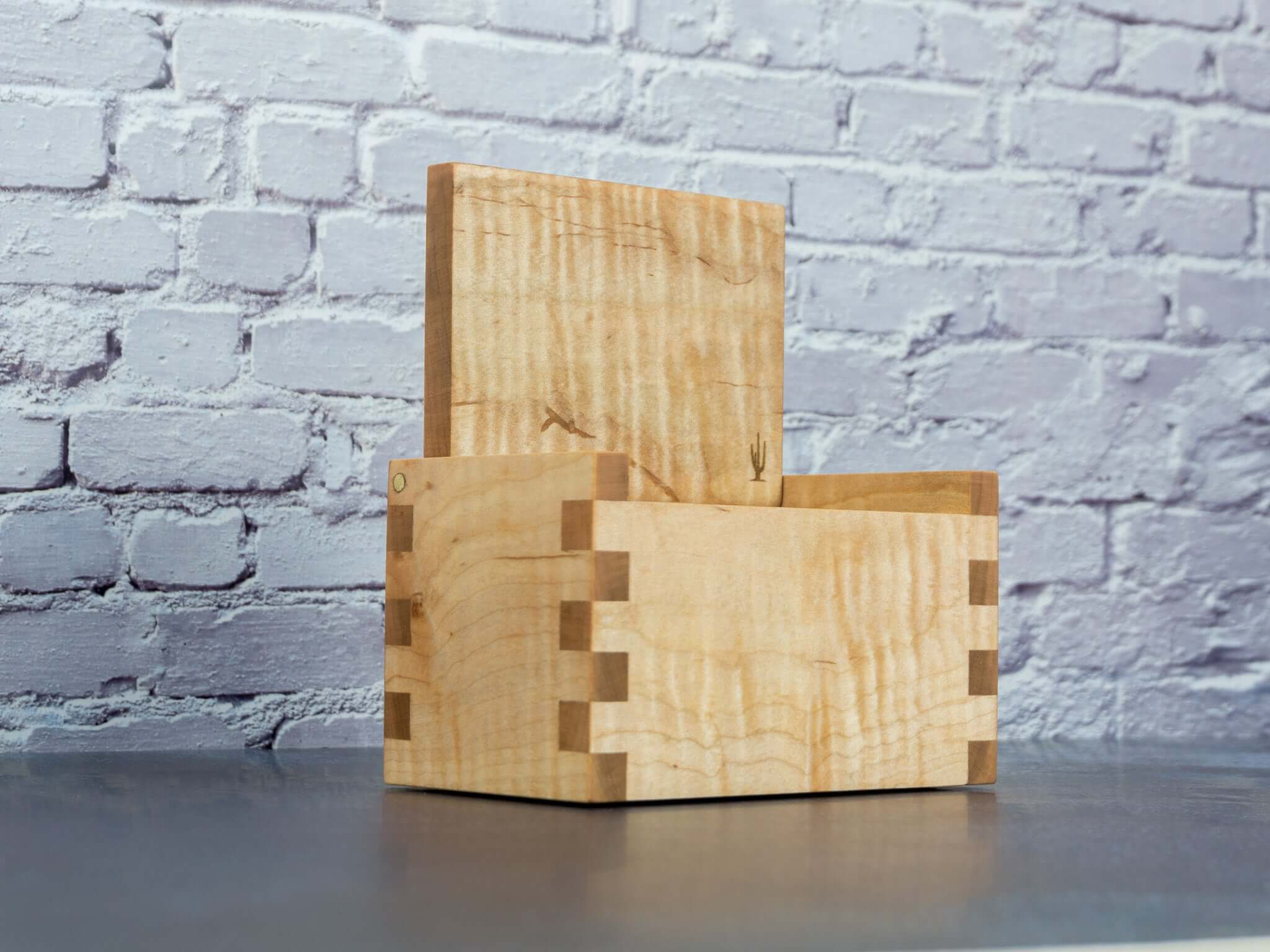 Old Saguaro Woodcraft Maple Salt Cellar