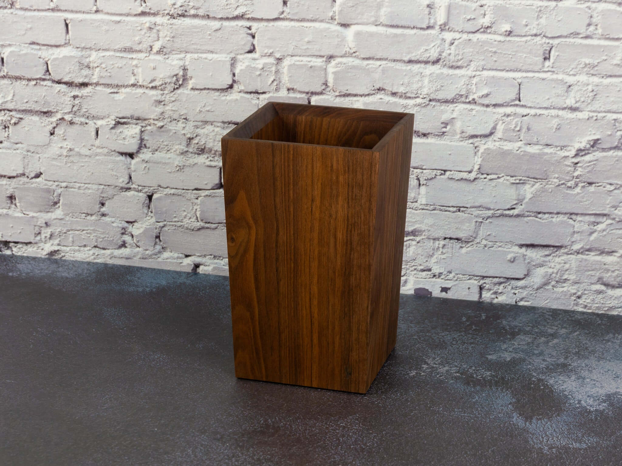 Old Saguaro Woodcraft Walnut Utensil Holder