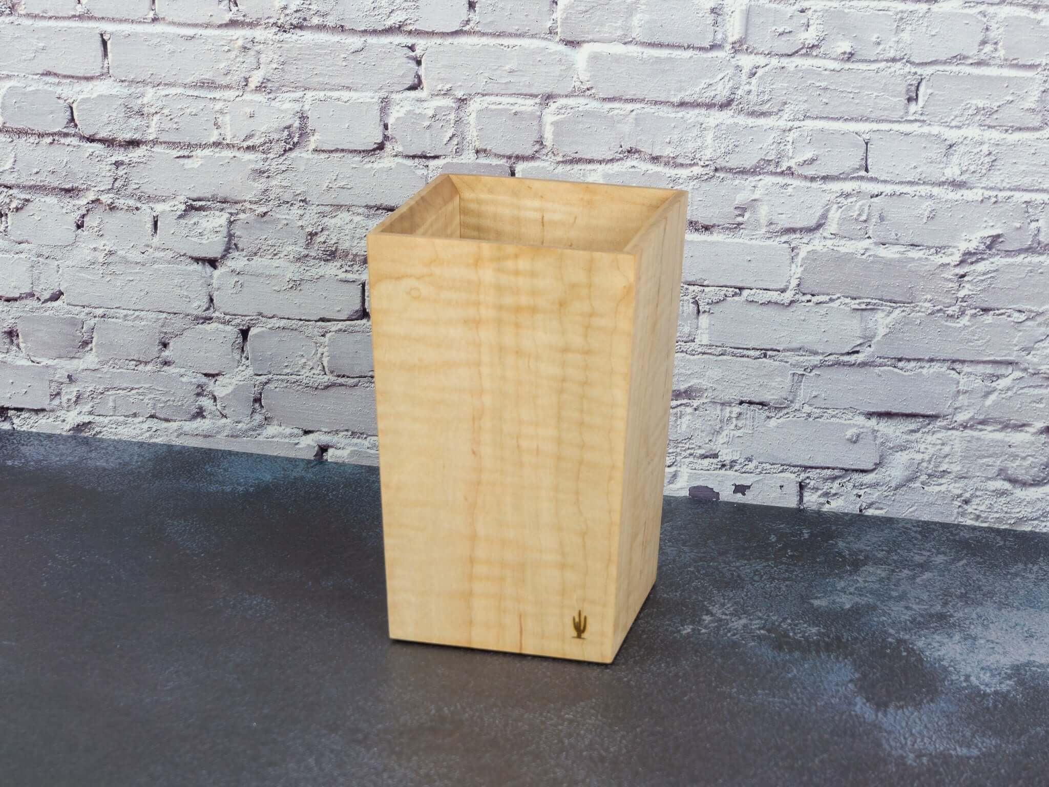Old Saguaro Woodcraft Maple Utensil Holder