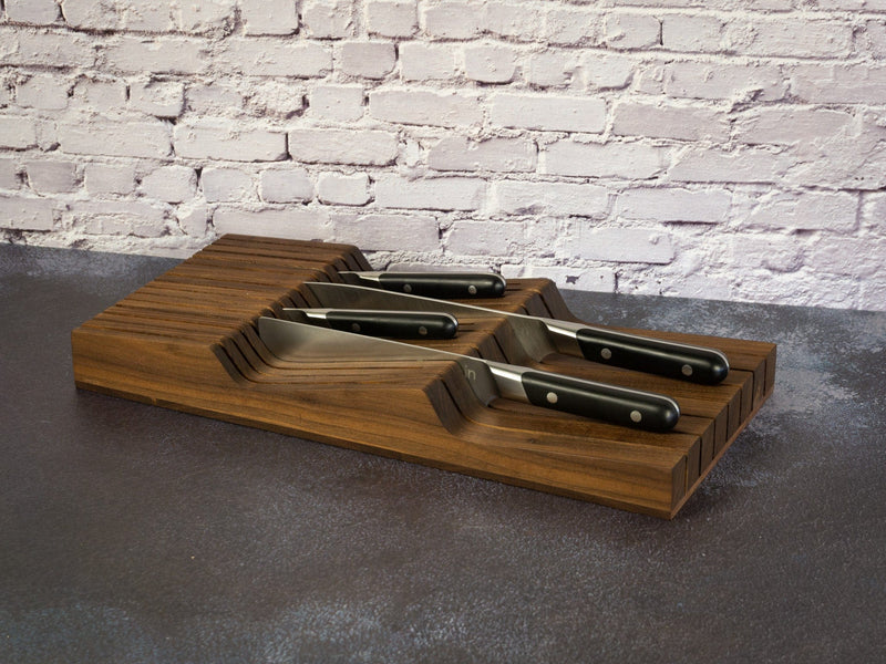 Old Saguaro Woodcraft Knife Block In-Drawer Knife Block