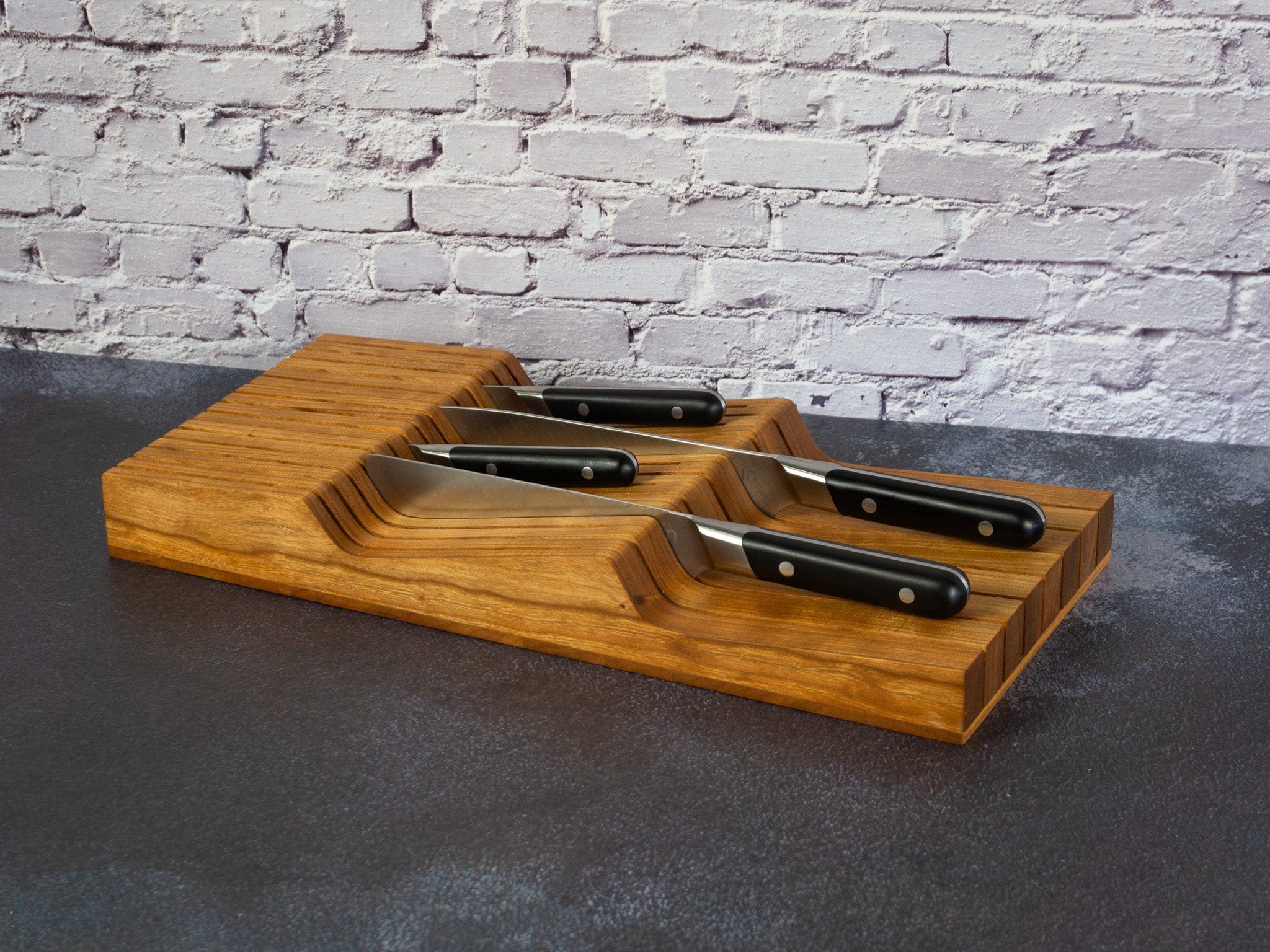 Old Saguaro Woodcraft Knife Block In-Drawer Knife Block