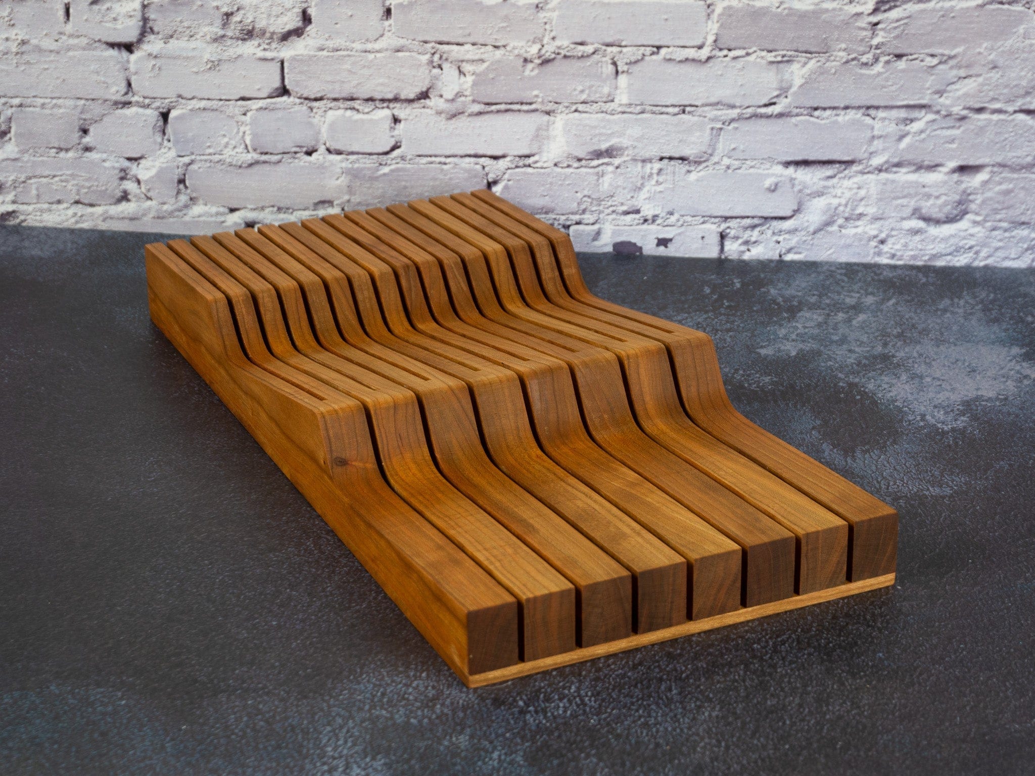 Old Saguaro Woodcraft Knife Block Cherry In-Drawer Knife Block