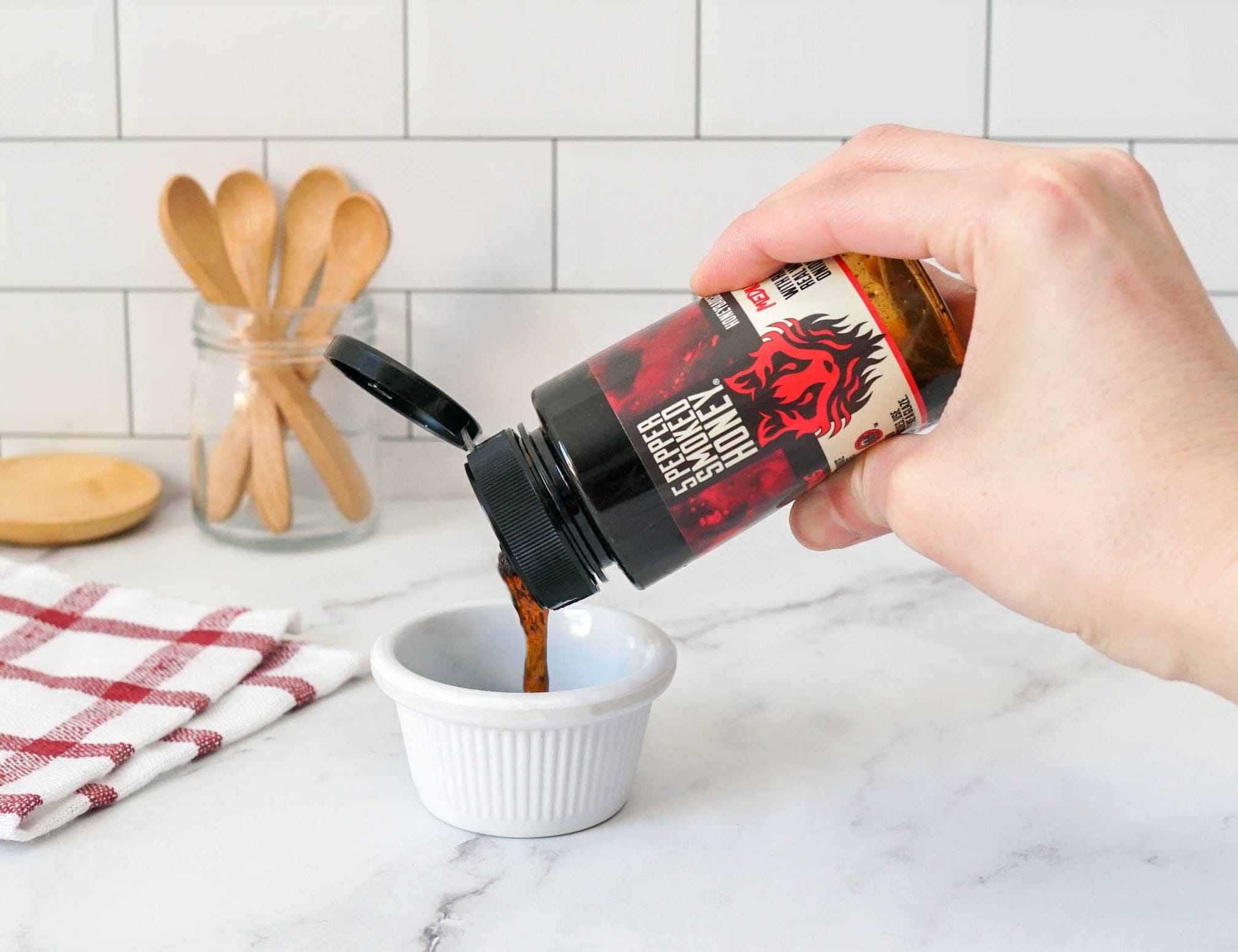 Honey Badgers Bee Farm Hot Honey 5 - Pepper Smoked Hot Honey