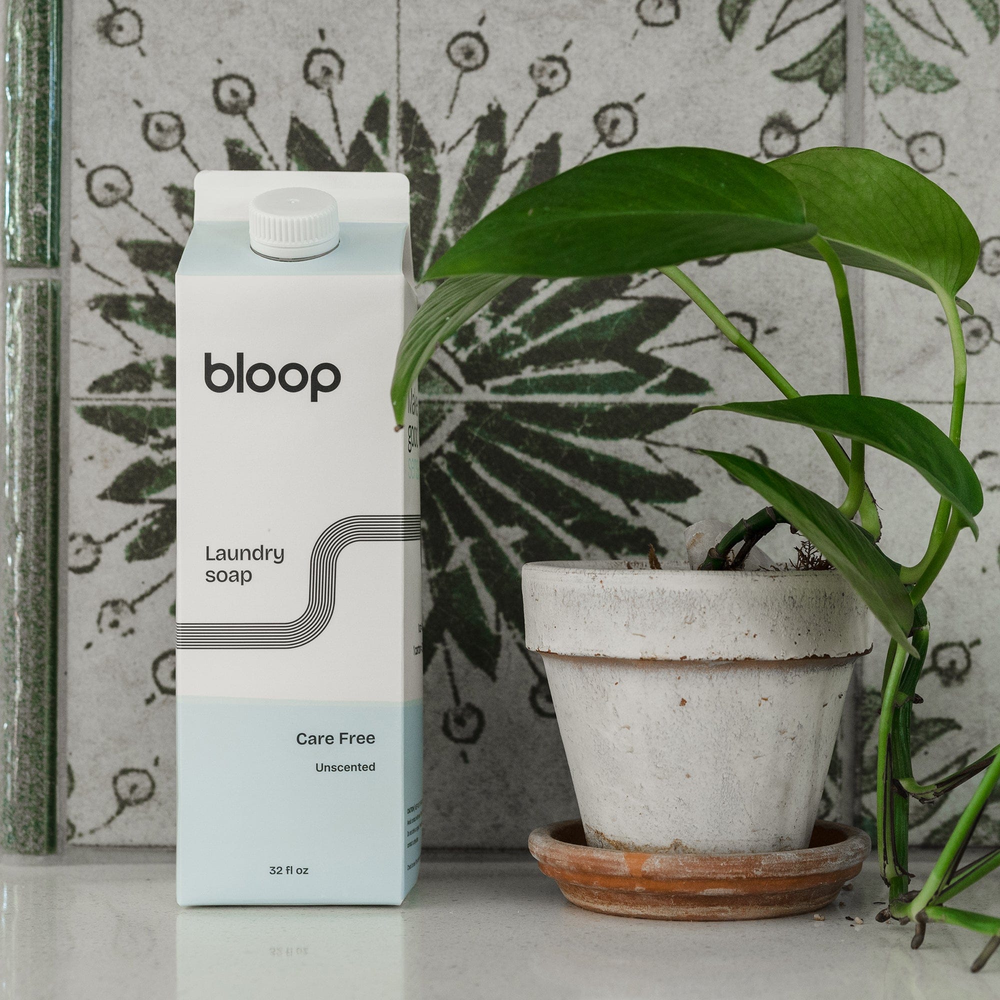 Bloop Laundry Soap 32 oz Carton Natural Laundry Soap - Care Free (Unscented)