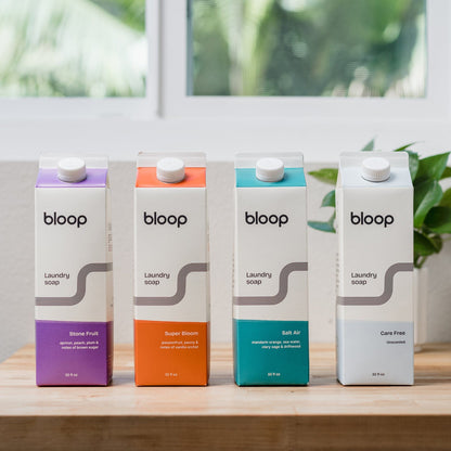 Bloop Laundry Soap 4 Pack of 32oz Cartons 4 Pack - All Four 32oz Cartons