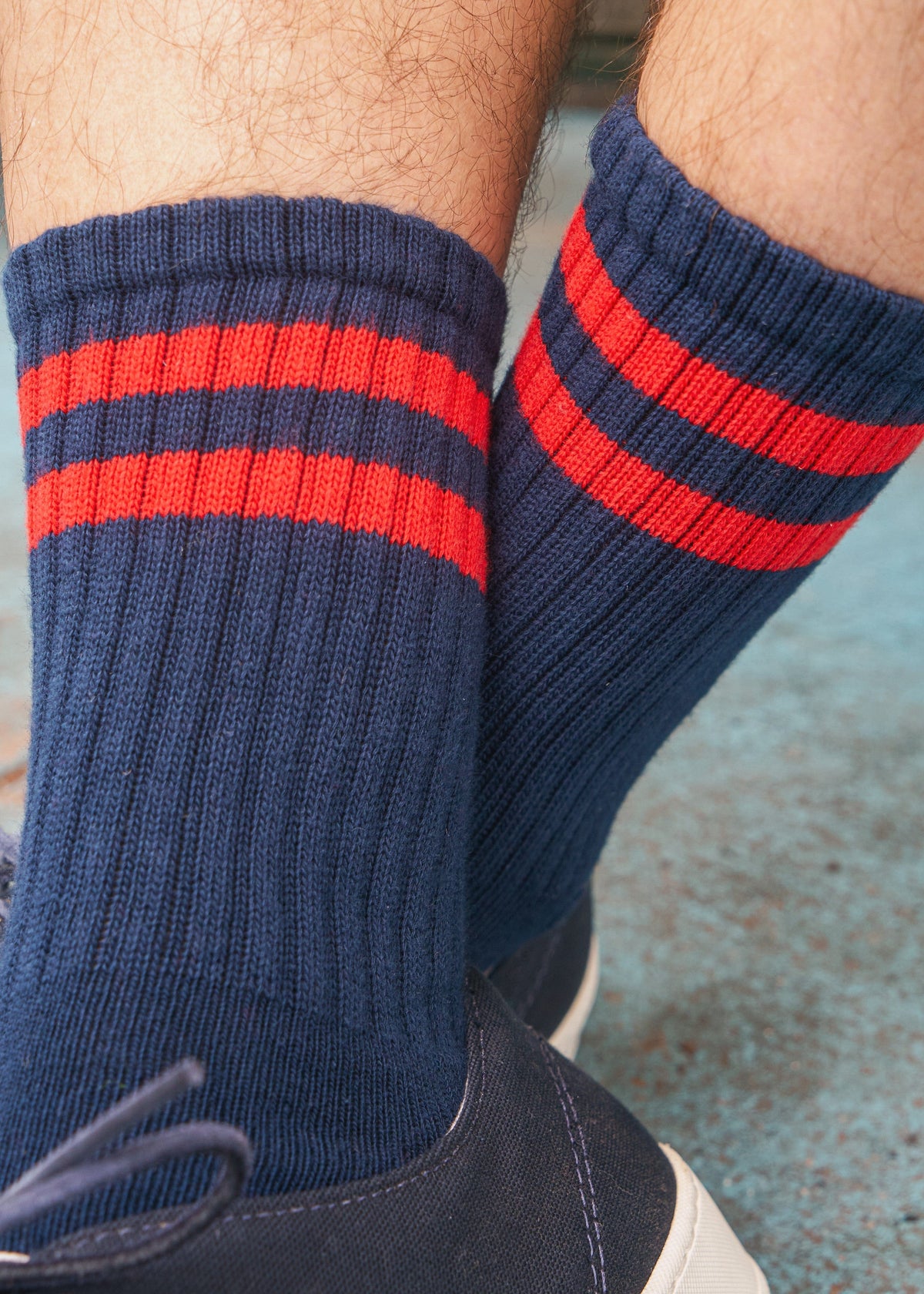 American Trench Retro Sock The Retro Double Stripe