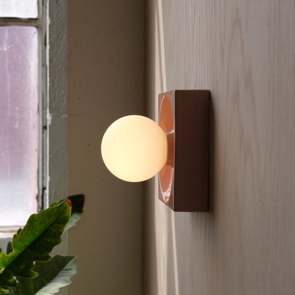 Misewell Lamps Pink Glossy / Plug-in Cubic Sconce