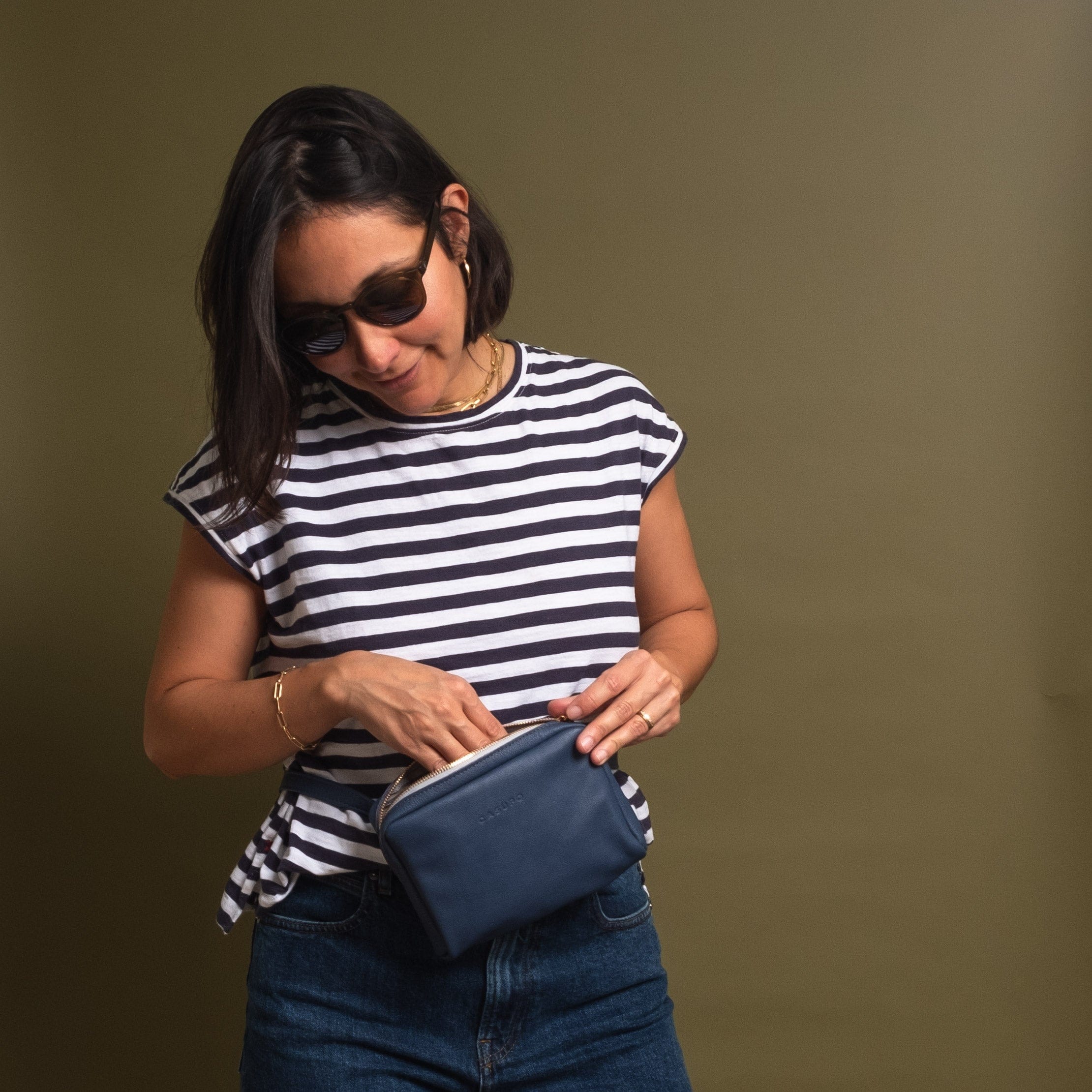 CASUPO Handbags Size 28 - 36 Fanny Pack - Blue