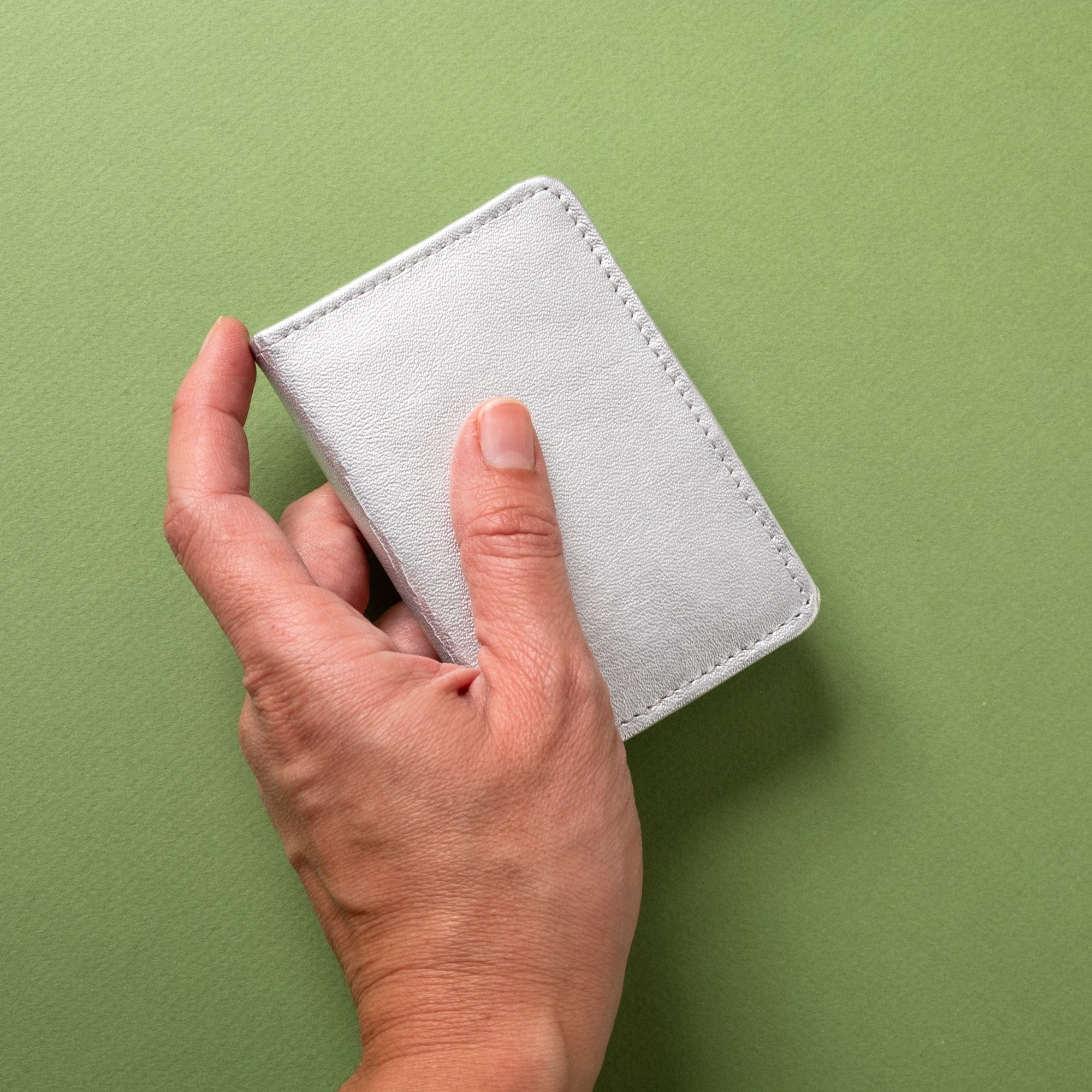 CASUPO Small Bifold Compact Bifold with RFID Protection - Silver