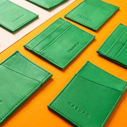 CASUPO Slim Card Holder Slim Card Holder Wallet With RFID Protection - Green