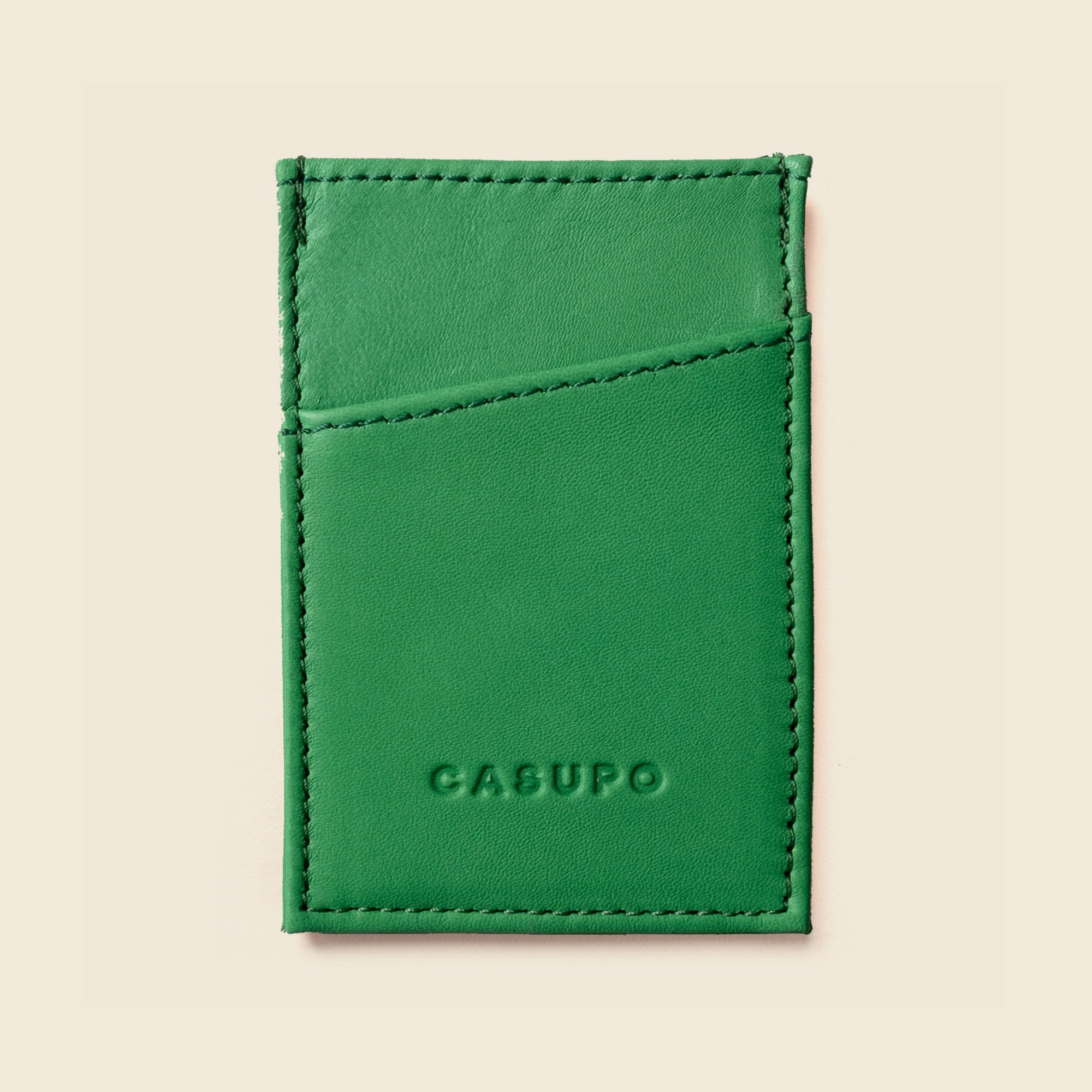 CASUPO Slim Card Holder Minimalist Wallet With RFID Protection - Green