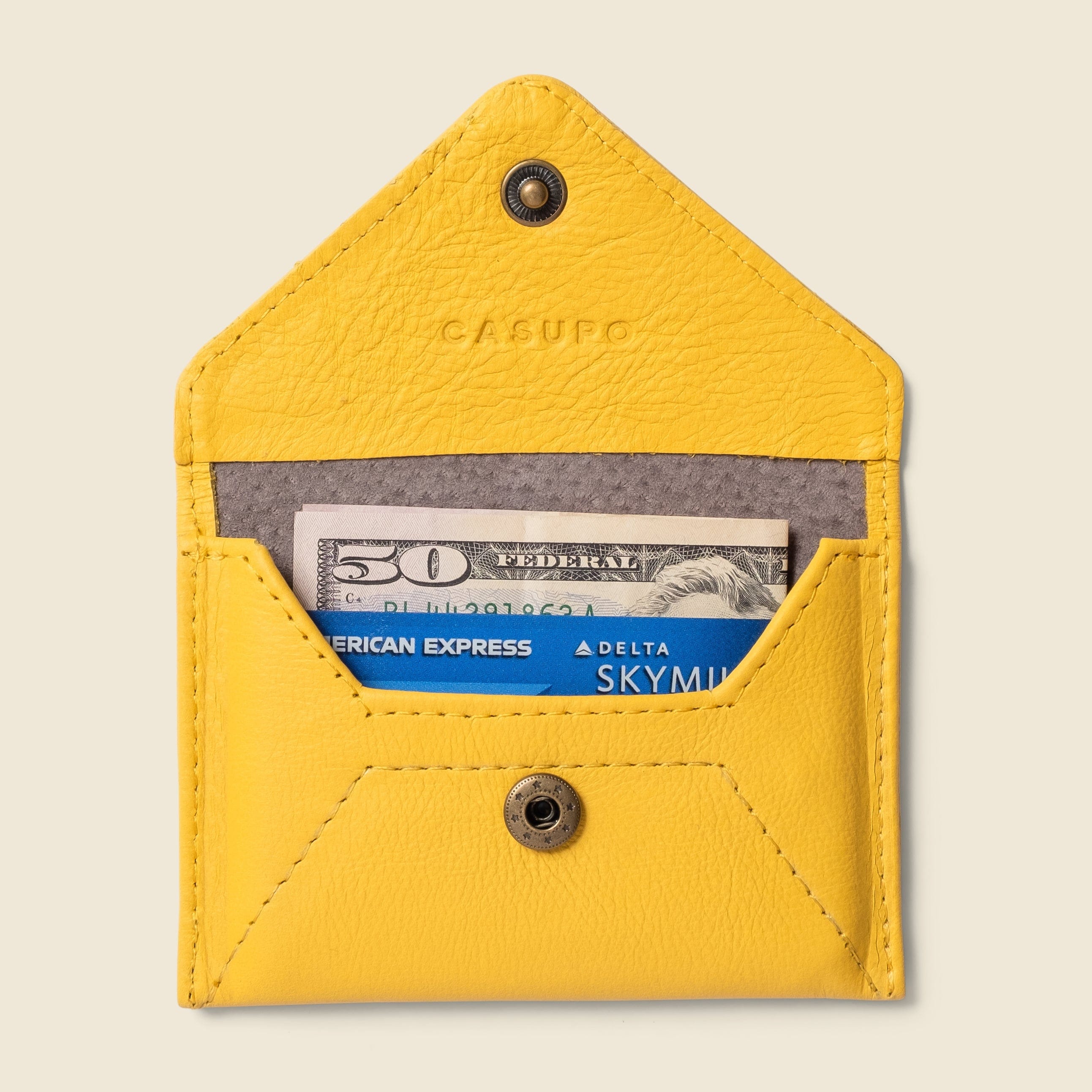 CASUPO Envelope Wallet Mini Envelope Wallet With RFID protection - Sunny Yellow