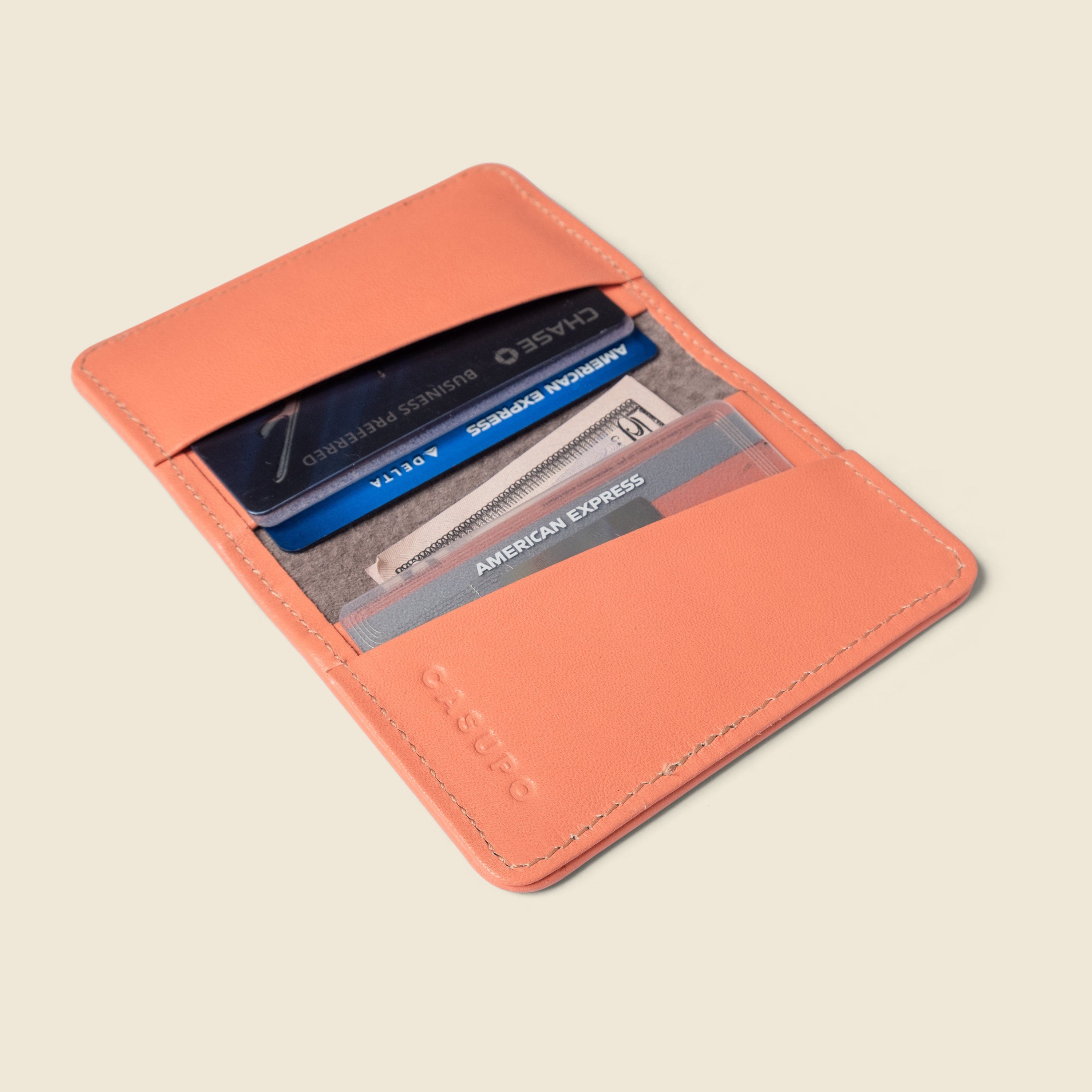 CASUPO Small Bifold Compact Bifold with RFID Protection - Pink