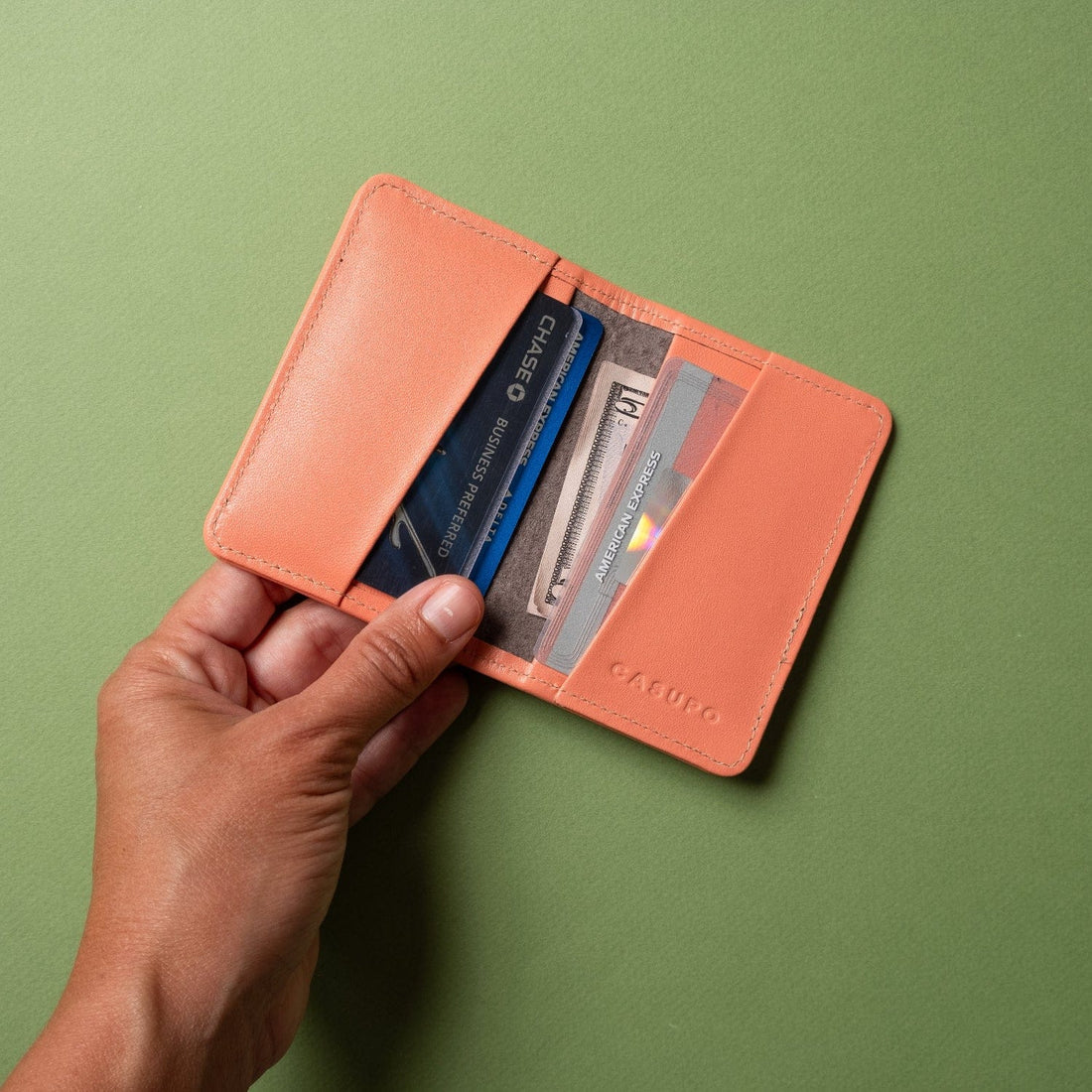 CASUPO Small Bifold Compact Bifold with RFID Protection - Pink
