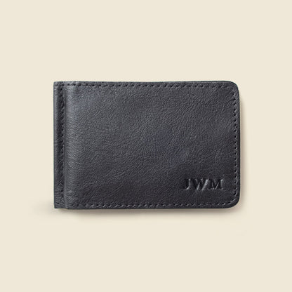 Bifold Money Clip Wallet - Black