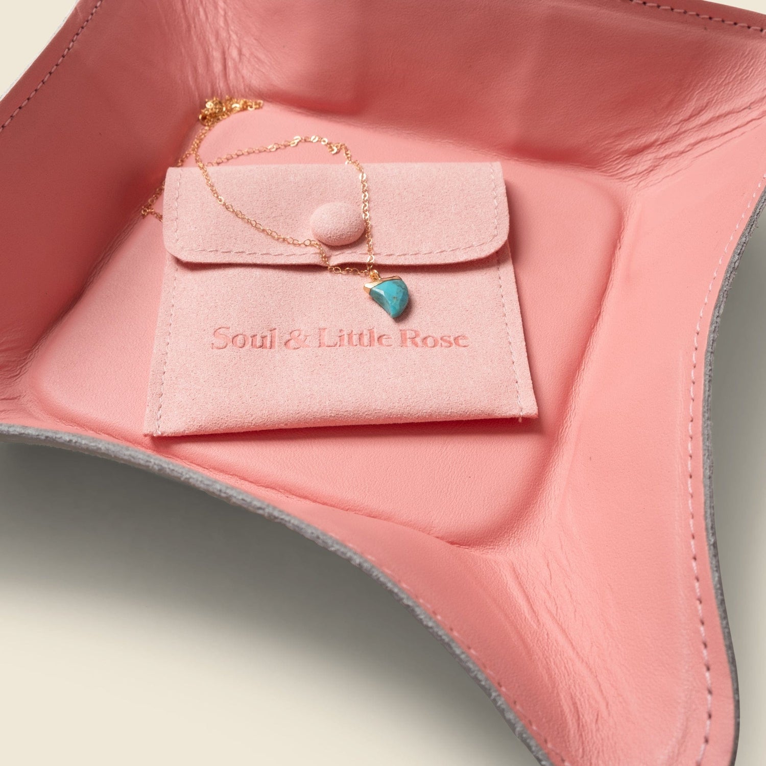 CASUPO Small Leather Goods Travel valet tray - Pink