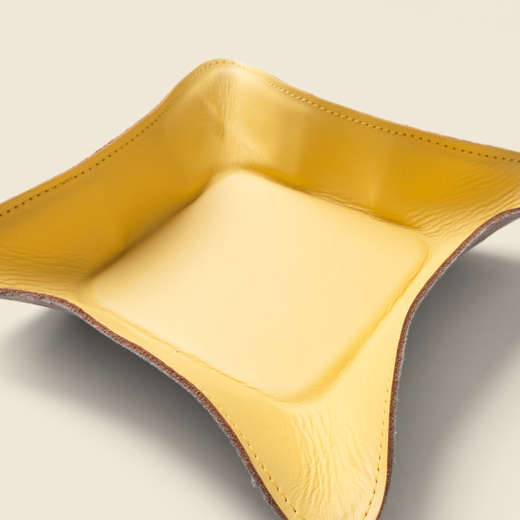 CASUPO Small Leather Goods Travel valet tray - Yellow