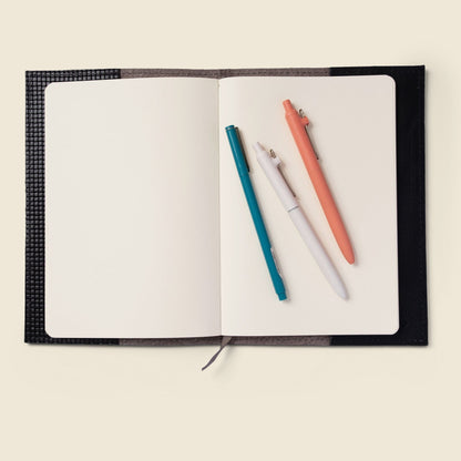 Refillable A5 Leather Notebook Cover – Black Limited Edition